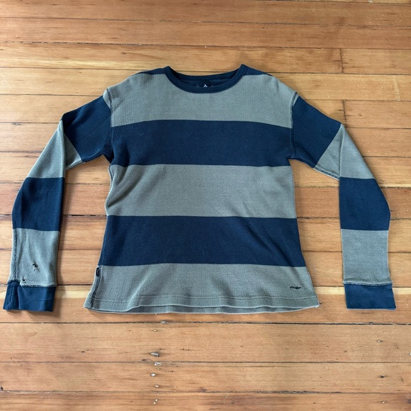 Matix Men’s Medium Waffle Knit Vintage Skateboarding Sweater Olive Green & Black - Picture 7 of 7